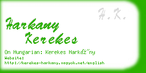 harkany kerekes business card